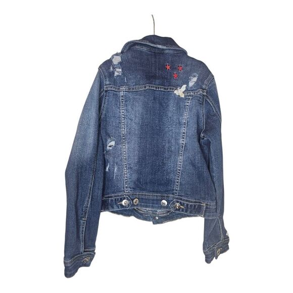 ADRIANO GOLDSCHMIED AG Kids Embroidered Jean Jacket - Size Medium - Picture 2 of 9